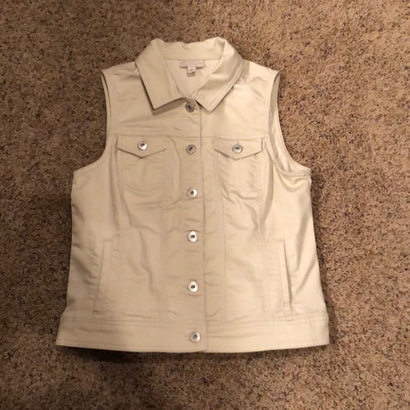 Dress Barn Jackets & Coats Dressbarn Jean Vest Size Medium Poshmark